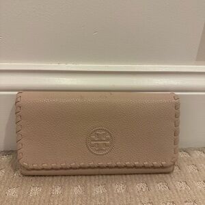Tory Burch Light Brown/Blush Leather Wallet